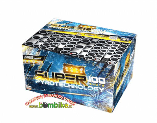 C100MPT Fejerverkas ,,Super pyrotechnology 2020 100 shots"