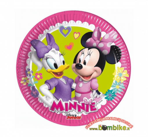 Popierinės vienkartinės lėkštutės „Mikimauzė Minnie“