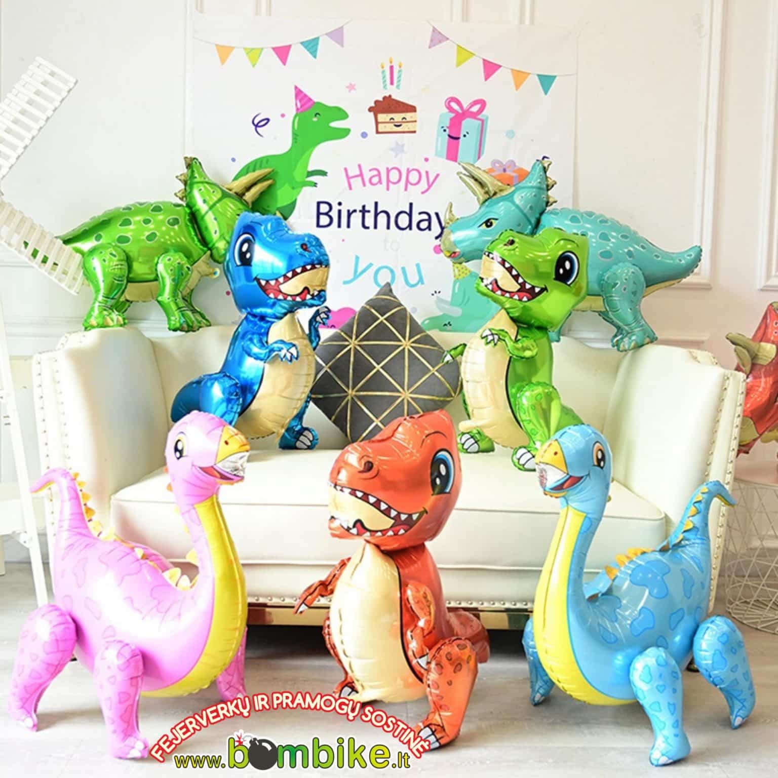 Folinis 4D balionas ,,Dinozauras"