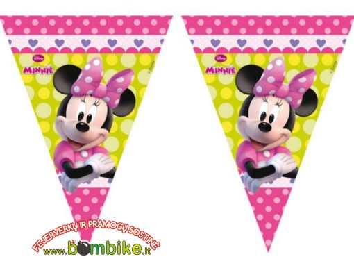 Plastikinės vėliavėlės ,,Minnie Mouse"