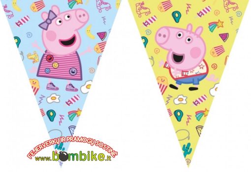 Plastikinės vėliavėlės ,,Peppa Pig"