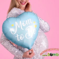 Žydras folinis balionas „Mom to Be“