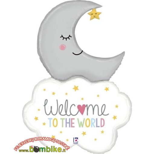 Folinis balionas „Mėnulis - Welcome to the world“