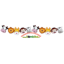 Folinių balionų girlianda ,,Safari gyvūnai"