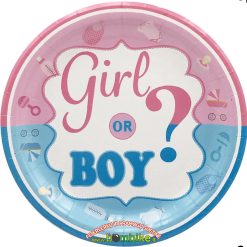 Popierinės lėkštutės ,,Boy or girl"