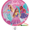 Popierinės vienkartinės lėkštutės „Barbie“