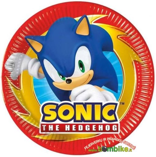 Popierinės lėkštutės „Ežiukas Sonic“