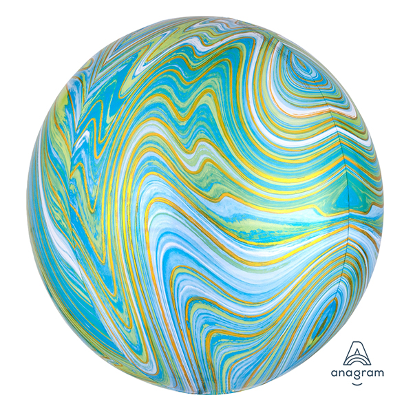 Anagram orbz folinis balionas "Žalias marmurinis"