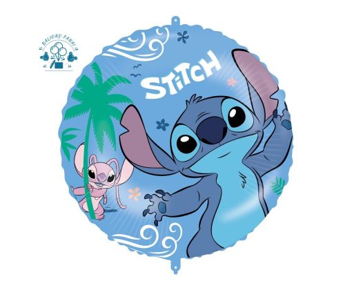 Folinis balionas su heliu "Stitch" 1 vnt.