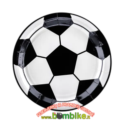 Popierinės lėkštutės „Futbolo kamuolys”