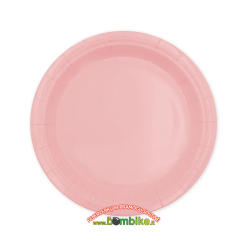Popierinės mažesnės lėkštutės „Pastelinė rožinė”