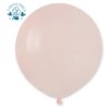 Didelis latekso balionas su heliu PASTELINĖ RUSVA SHELL 1 vnt.