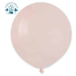 Didelis latekso balionas su heliu PASTELINĖ RUSVA SHELL 1 vnt.