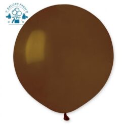 Didelis latekso balionas su heliu TAMSIAI RUDAS 1 vnt.