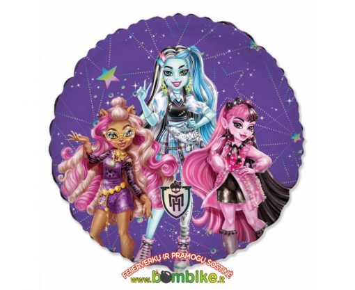 Folinis apvalus balionas „Monster High“