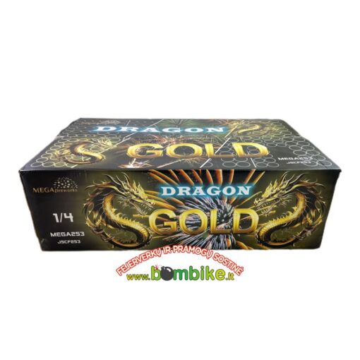 Fejerverkas MEGA253 „Dragon gold”