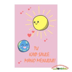 Atvirutė su Jūsų video sveikinimu „Tu kaip saulė mano mėnuliui” 7910-4-792