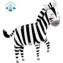 Folinis balionas su heliu "Zebras" 1 vnt.