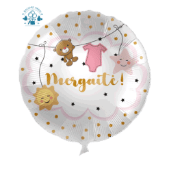 Folinis balionas su heliu "Mergaitė" 1 vnt.