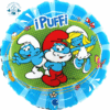 Folinis balionas su heliu "Smurfai" 1 vnt.