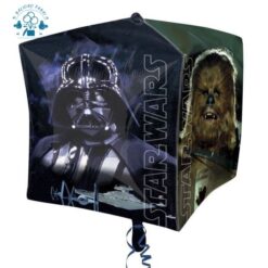 Folinis balionas - kubas su heliu "Star wars" 1 vnt.