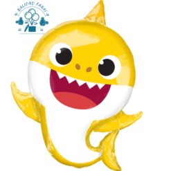 Folinis balionas su heliu "Baby shark" SuperShape 1 vnt.