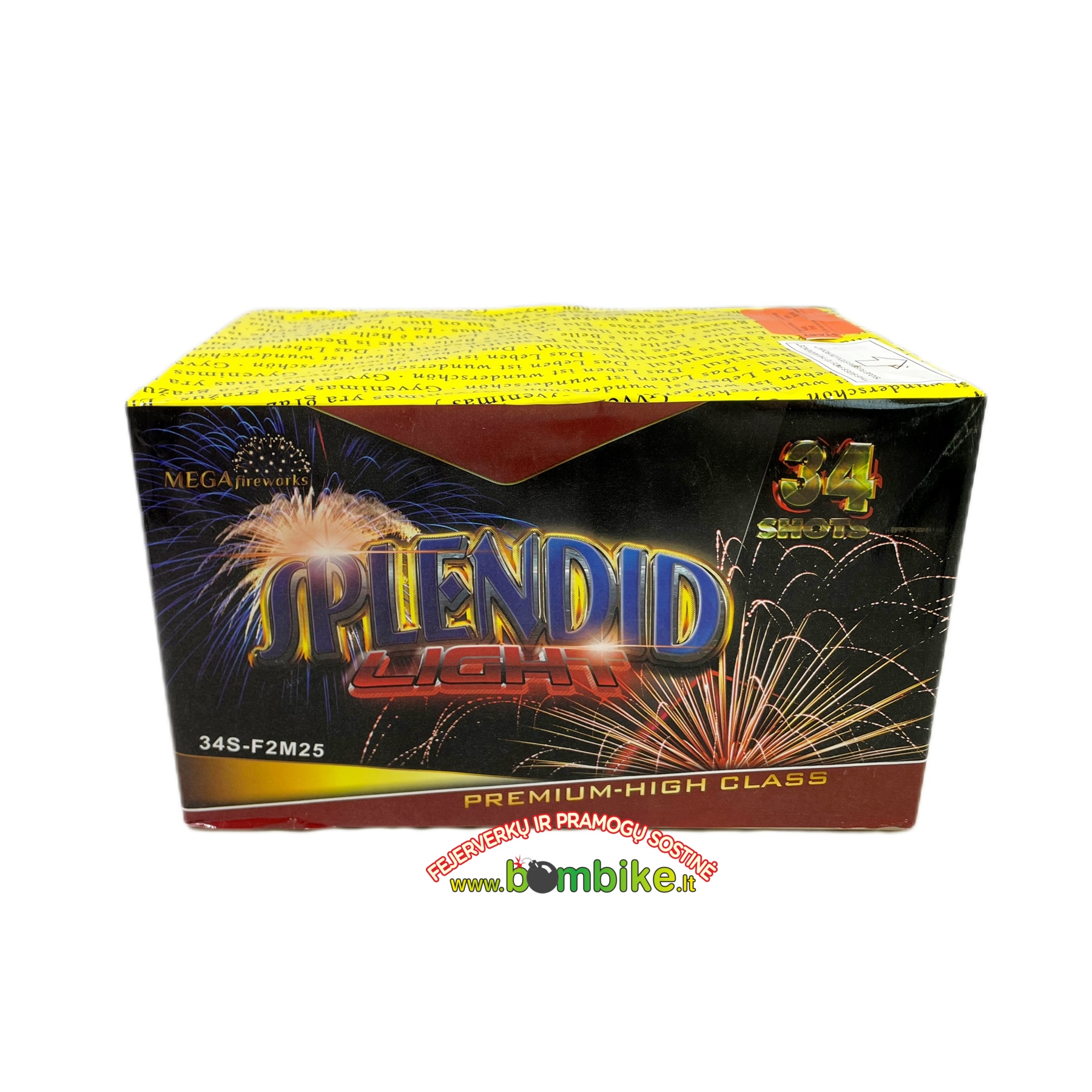 Fejerverkas 34S-F2M25 „Splendid light”