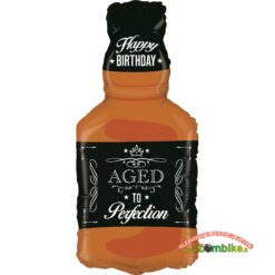 Folinis balionas „Viskio butelys - happy birthday”