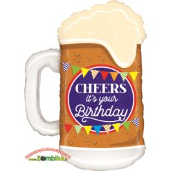 Folinis balionas „Alaus bokalas - it's your birthday”