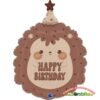 Folinis balionas „Ežiukas happy birthday”