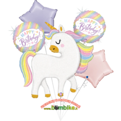 Folinių balionų rinkinys „Holografinis vienaragis”