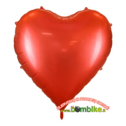 Gigantiška XXL dydžio raudona folinė širdis
