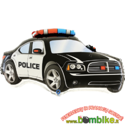 Folinis balionas "Policijos automobilis (juodas)"