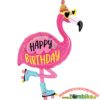 Folinis balionas "Happy birthday flamingas"