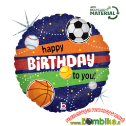 Folinis balionas "Happy birthday kamuoliai"