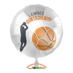 Folinis balionas „Krepšinis - laimingo gimtadienio“