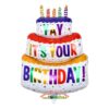 Labai didelis folinis balionas „Tortas - yay it's your birthday”