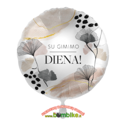 Folinis balionas „Su gimimo diena - žolynėlis“