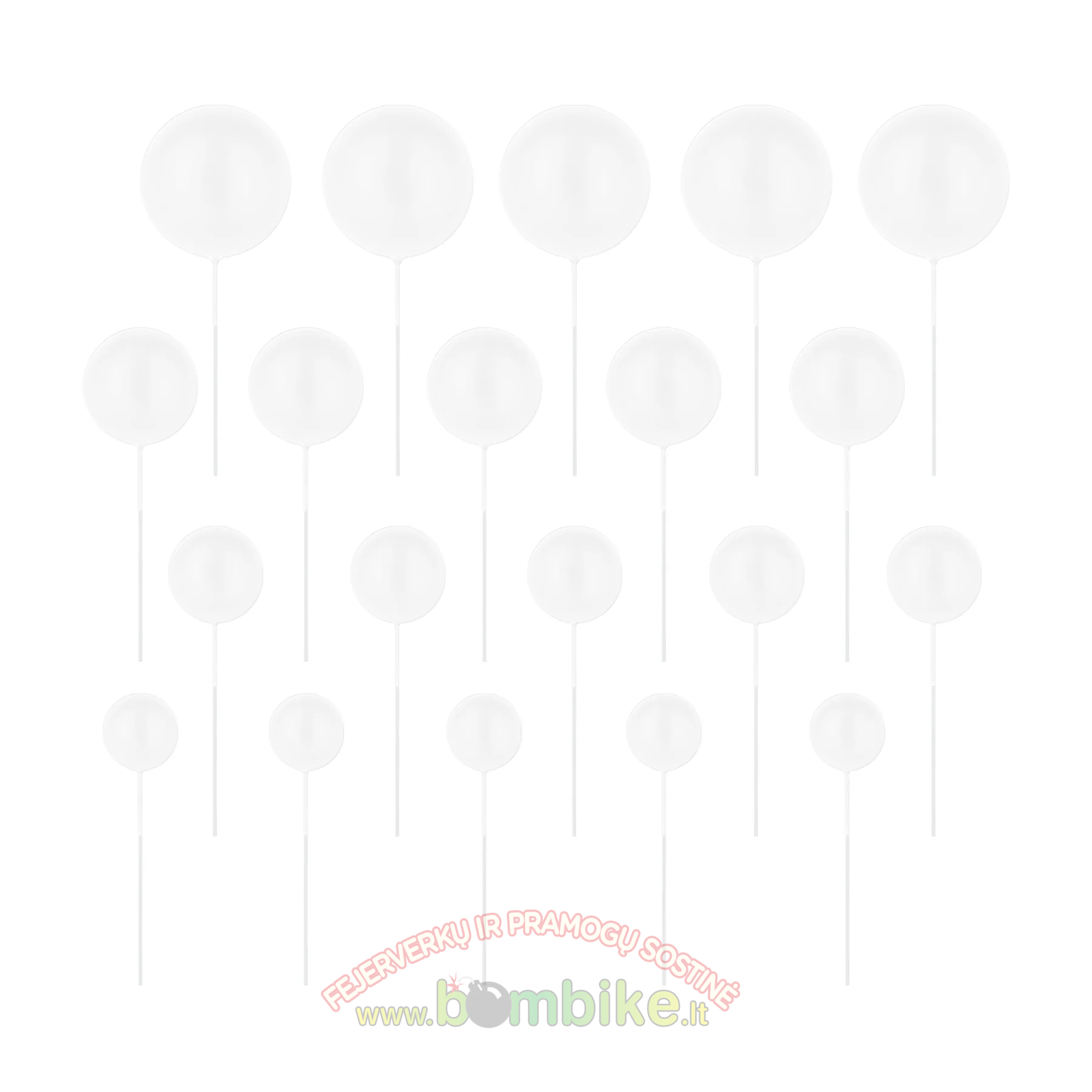 Balti burbuliukai tortui dekoruoti