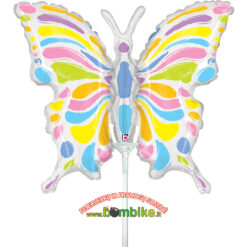 Folinis mini 14" balionas „Spalvotas drugelis”