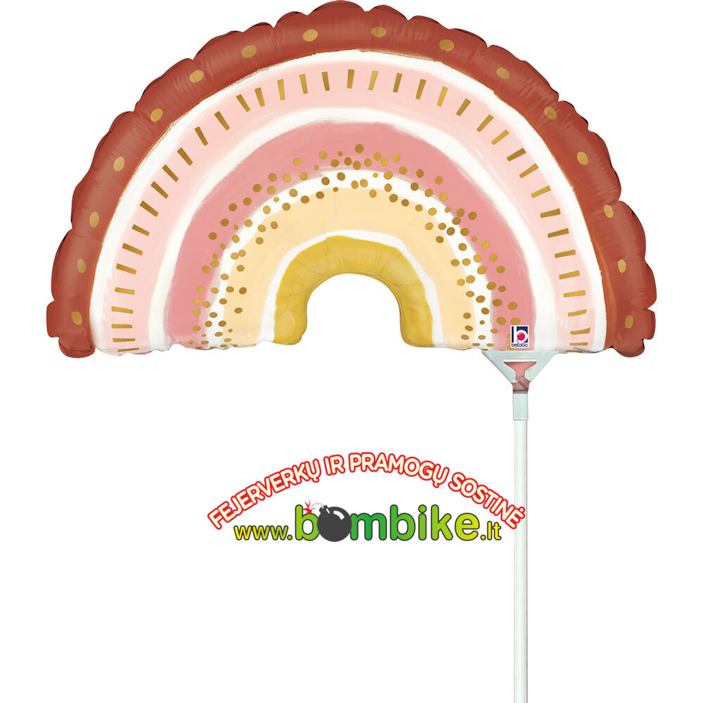 Folinis mini 14" balionas „Boho vaivorykštė”