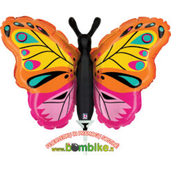 Folinis mini 14" balionas „Ryškus rožinis drugelis”