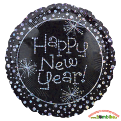 Folinis balionas "Blizgus happy new year"