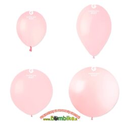 Pudrinės rožinės spalvos balionai