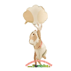 Folinis balionas „Pastelinė pėlytė su balionais“