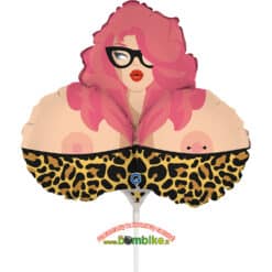 Folinis mini 14" balionas „Mrs. boob”