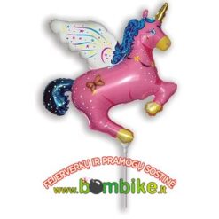 Folinis mini 14" balionas „Vienaragis su sparnais”