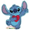 Folinis balionas „Stitch su širdele“