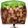 Folinis balionas kubas „Minecraft pixel“