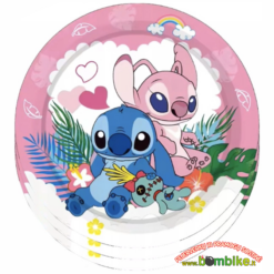 Popierinės lėkštutės „Rožinis Stitch”